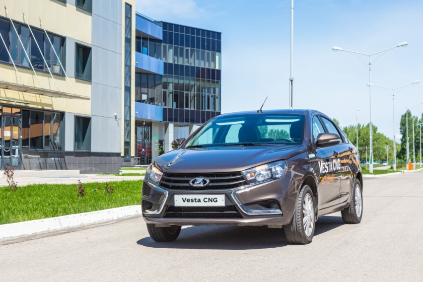 LADA Vesta CNG - началось серийное производство битопливной версии автомобиля